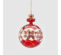 EDG Addobbo Sfera Pallina di Natale Decorazione Albero 13cm Vetro