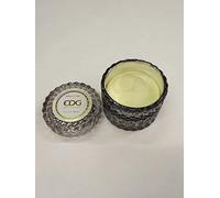 Edg candela crystal con vaso in vetro grigio basilico e menta