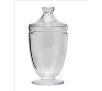 EDG Contenitore in Vetro con Coperchio AD Forma di ANFORA H24 D12 Colore : Trasparente