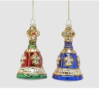EDG Enzo De Gasperi Addobbo Natale Campana Croce H 12 Cm Multicolor 1 Pz
