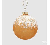 EDG Enzo De Gasperi Addobbo Natale Palla Marzapane D 11 Cm Hazelnut