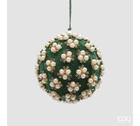 EDG Enzo De Gasperi Addobbo Palla di Natale Elizabeth D 10 Cm Green
