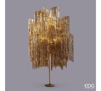EDG Enzo De Gasperi Albero di Natale Led Frange 1.500 Microled H 250 Cm D 160 Cm Champagne
