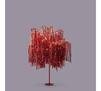 EDG Enzo De Gasperi Albero di Natale Led Frange 600 Microled H 150 Cm D 90 Cm Red