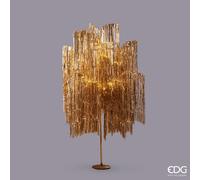 EDG Enzo De Gasperi Albero di Natale Led Frange 960 Microled H 180 Cm D 140 Cm Champagne