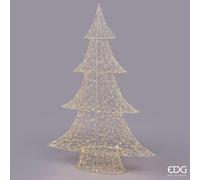 EDG Enzo De Gasperi Albero di Natale Led Pearls 1.440 MicroLed H 150 Cm L 104 Cm L 27 Cm IP44 Light Gold