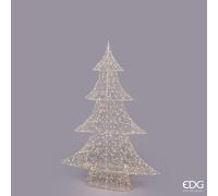 EDG Enzo De Gasperi Albero di Natale Led Pearls 960 MicroLed H 120 Cm L 86 Cm L 23 Cm IP44 Light Gold