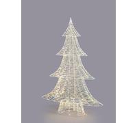 EDG Enzo De Gasperi Albero di Natale Led Stripes 1.800 MicroLed H 122 Cm L 82 Cm L 20 Cm Natural