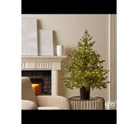 EDG Enzo De Gasperi Albero di Natale Pino Argentato H 120 cm D 99 Cm con 480 Led