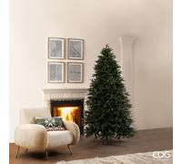 EDG Enzo De Gasperi Albero di Natale Pino Cristallo H 210 Cm D 124 Cm Verde