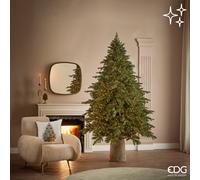 EDG Enzo De Gasperi Albero di Natale Pino Imperial New 2.500 MiniLed H 180 Cm D 130 Cm Uso Esterno Verde 100% PE