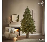 EDG Enzo De Gasperi Albero di Natale Pino Imperial New 4.000 MiniLed H 210 Cm D 140 Cm Uso Esterno Verde 100% PE