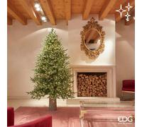 EDG Enzo De Gasperi Albero di Natale Pino Luxury H 210 Cm D 142 Cm con 4.000 Led Verde