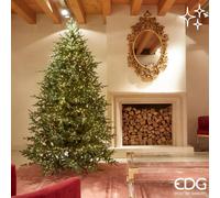 EDG Enzo De Gasperi Albero di Natale Pino Luxury H 240 Cm D 152 Cm con 5.000 Led Verde