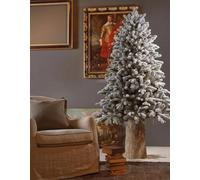 EDG Enzo De Gasperi Albero di Natale Pino Merano Innevato H 180 Cm D 117 Cm con 550 Led Bianco Verde - OFFERTA ULTIMO PEZZO