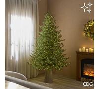 EDG Enzo De Gasperi Albero di Natale Pino Natalizio Lucciole 3100 LED H.210 Verde IP44