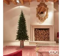 EDG Enzo De Gasperi Albero di Natale Pino Slim 180x71cm Realistico 1094 Rami