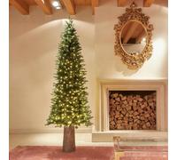 Albero di Natale Pino Slim - 240 cm Verde con Luci LED **ULTIMO PEZZO**