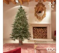 EDG Enzo De Gasperi Albero di Natale Pino Spark H 210 Cm D 141 Cm 6.670 Led Verde