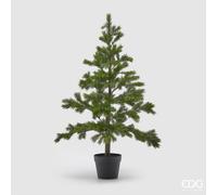 EDG Enzo De Gasperi Albero di Natale Pino West con Vaso H 94 Cm