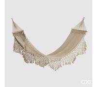 EDG Enzo De Gasperi Amaca Frange Bianco 200×100 cm Cotone