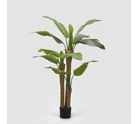 EDG Enzo De Gasperi Banano con Vaso Pianta Artificiale H 150 Cm Verde