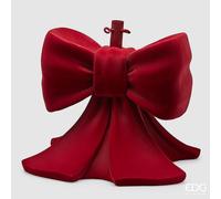 EDG Enzo De Gasperi Base per Albero Natale Pino Fiocco Velluto H 57 Cm L 50 Cm L 50 Cm Burgundy