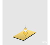 EDG Enzo De Gasperi Base Specchio Rettangolare 20 x 12,5 Cm Gold Vetro