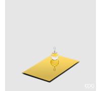 EDG Enzo De Gasperi Base Specchio Rettangolare 25 x 15,5 Cm Gold Vetro
