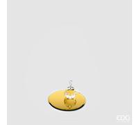 EDG Enzo De Gasperi Base Specchio Rotondo D 12 Cm Gold Vetro