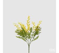 EDG Enzo De Gasperi Bouquet Mimosa Artificiale 5 Rami con Foglie H 35 Cm Yellow