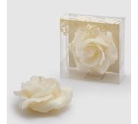 EDG Enzo De Gasperi Candela a forma di Rosa Galleggiante D11 (No-Perlata) 8 Ivory Avorio