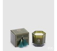EDG Enzo De Gasperi Candela Classic con Profumo H 8,5 Cm D 8,5 Cm Green Utopia