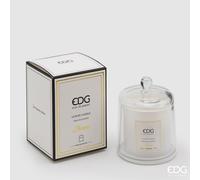 EDG Enzo De Gasperi Candela con Cupola e Scatola Regalo H 12 Cm D 9 Cm White Tea e Ginger