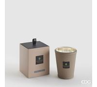 EDG Enzo De Gasperi Candela Cuir con Profumo H 12 Cm 360 Gr Oud Scatola Regalo