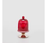 EDG Enzo De Gasperi Candela di Natale Profumata Alzatina 16x9cm Vetro Rosso Deco