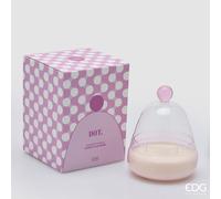 EDG Enzo De Gasperi Candela Dot a Cupola H 17,2 Cm D 12 Cm Moroccan Rose