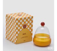 EDG Enzo De Gasperi Candela Dot a Cupola H 17,2 Cm D 12 Cm Pineapple Coconut