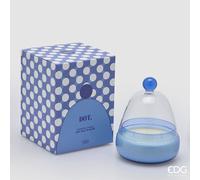 EDG Enzo De Gasperi Candela Dot a Cupola H 17,2 Cm D 12 Cm Sea Salt Sage