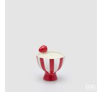 EDG Enzo De Gasperi Candela Frutta Ceramica con Profumo H 10 Cm D 10 Cm Berry Fruit