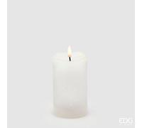 EDG Enzo De Gasperi Candela Led Starry con Moccolo H 12,5 Cm D 7,5 Cm IP20 Avorio