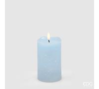 EDG Enzo De Gasperi Candela Led Starry con Moccolo H 12,5 Cm D 7,5 Cm IP20 Celeste