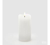 EDG Enzo De Gasperi Candela Led Starry con Moccolo H 15 Cm D 7,5 Cm IP20 Avorio