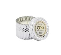 EDG - Enzo de Gasperi Candela profumata "New Crystal" con vaso e coperchio in vetro effetto cristallo H8,5xD9 cm 4 varianti (1pz) Tè bianco e zenzero