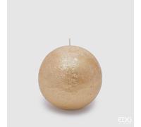 EDG Enzo De Gasperi Candela Sfera Rustic D 10 Cm Light Gold