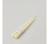 EDG Enzo De Gasperi Candela Stelo Liscio Set 2 Pezzi 25cm Avorio