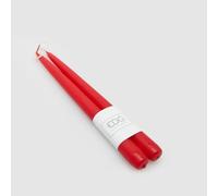 EDG Enzo De Gasperi Candela stelo liscio Set 2 pezzi 25 x 2,2 cm Rosso