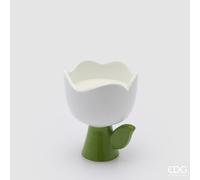 EDG Enzo De Gasperi Candela Tulip con Profumo H 11 Cm D 10 Cm Frangipani