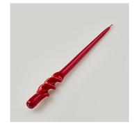 EDG Enzo De Gasperi Candela twist lunga perlata da candelabro in cera H29 cm 3 varianti (1pz) ROSSO