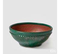 EDG Enzo De Gasperi Ciotola Fenice Deco Verde Ceramica